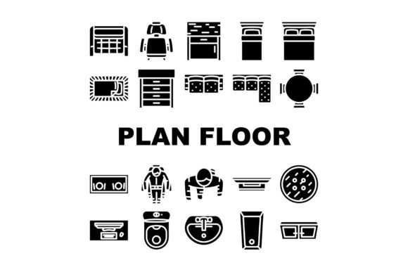 Download Plan Floor Home Icons Set Vector - Floor Collection