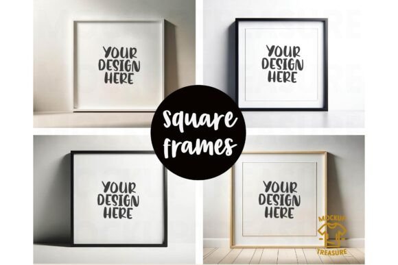 Download Square Frame Floor Mockup Bundle - Floor Collection