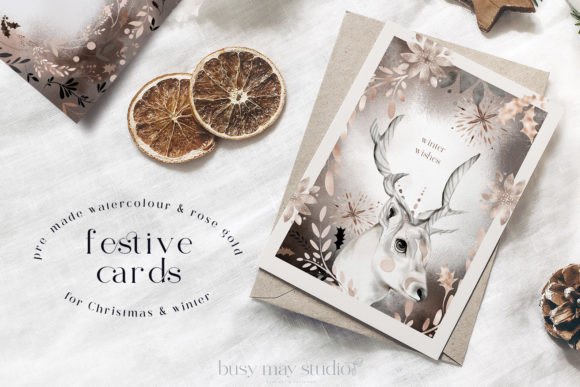 Download Christmas Festive Cards Winter Animals - Premium Resources