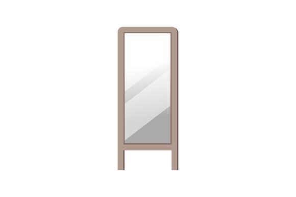 Download Home Floor Mirror Cartoon Illustration. - Floor Collection