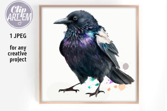 Download Cute Raven Image for Kids, Home Decor - Decor Collection