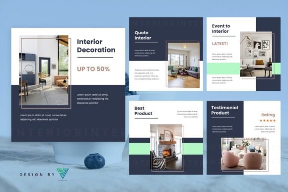 Download Template Instagram - Interior Decoration - Decor Collection