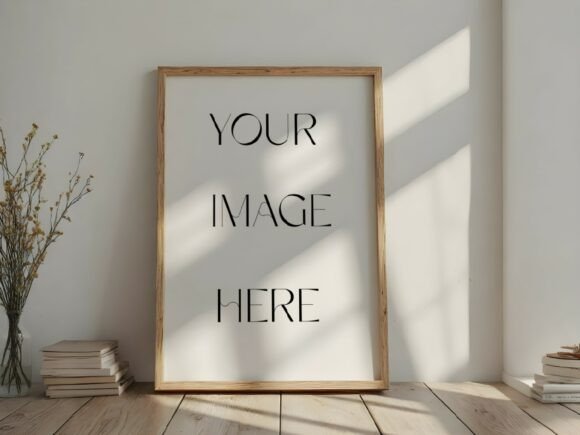 Download Minimalist Oak Frame Sunlit Floor Mockup - Floor Collection