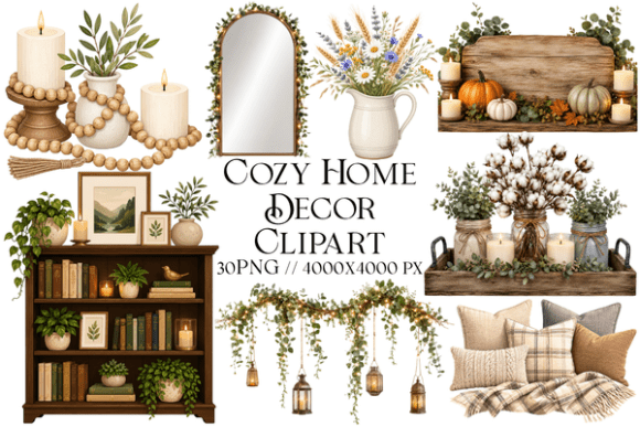 Download Cozy Home Decor Clipart - Decor Collection