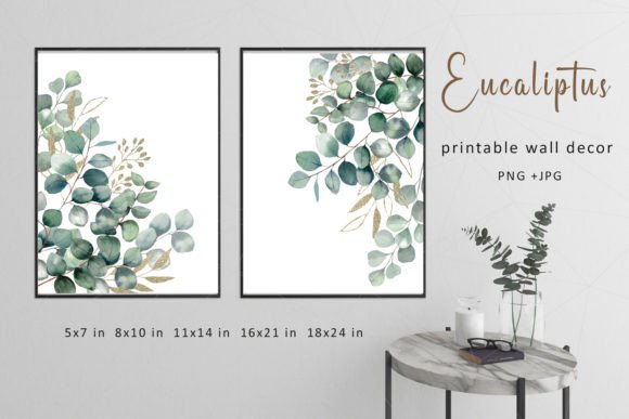 Download Eucalyptus Wall Art Printable Decor. - Decor Collection